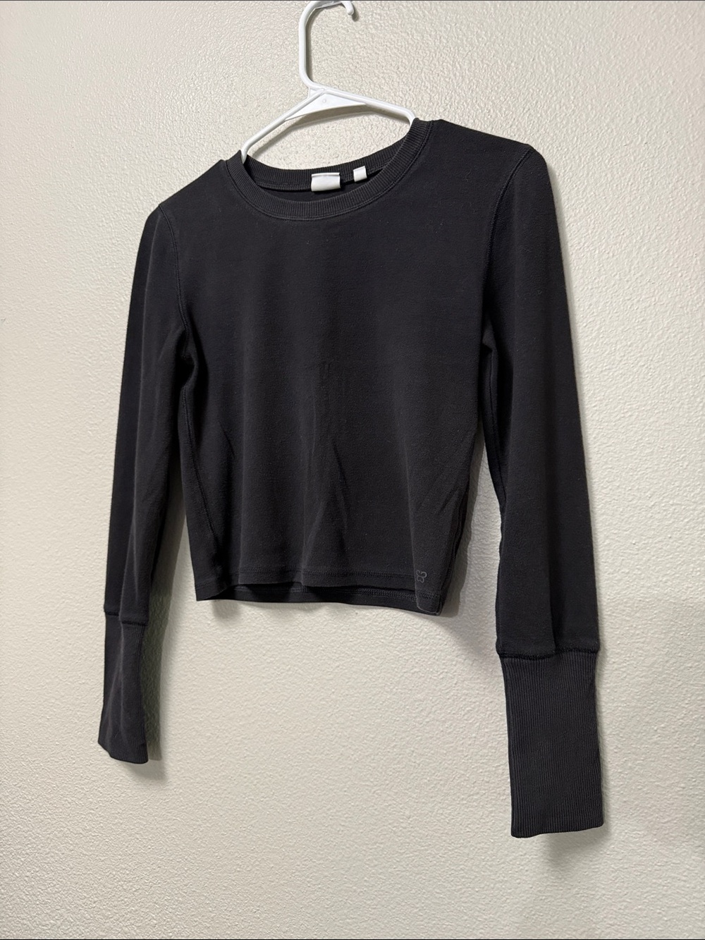 Aritzia Sunday Best Cropped Long Sleeve Top